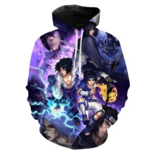 Naruto Hoodie Sasuke Uchiwa Chidori
